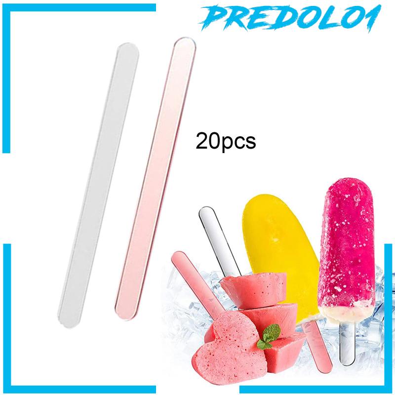 [Predolo1] 20pcs Stik Es Krim Stik Reusable Untuk Dapur Kerajinan Tangan DIY