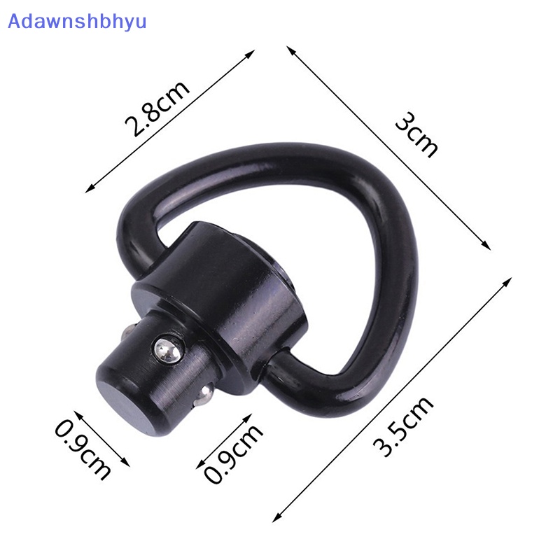 Adhyu 2PCS/Set Rifle Push Button QD Release Sling Swivel Mount Ring Dengan Swivel Mount ID