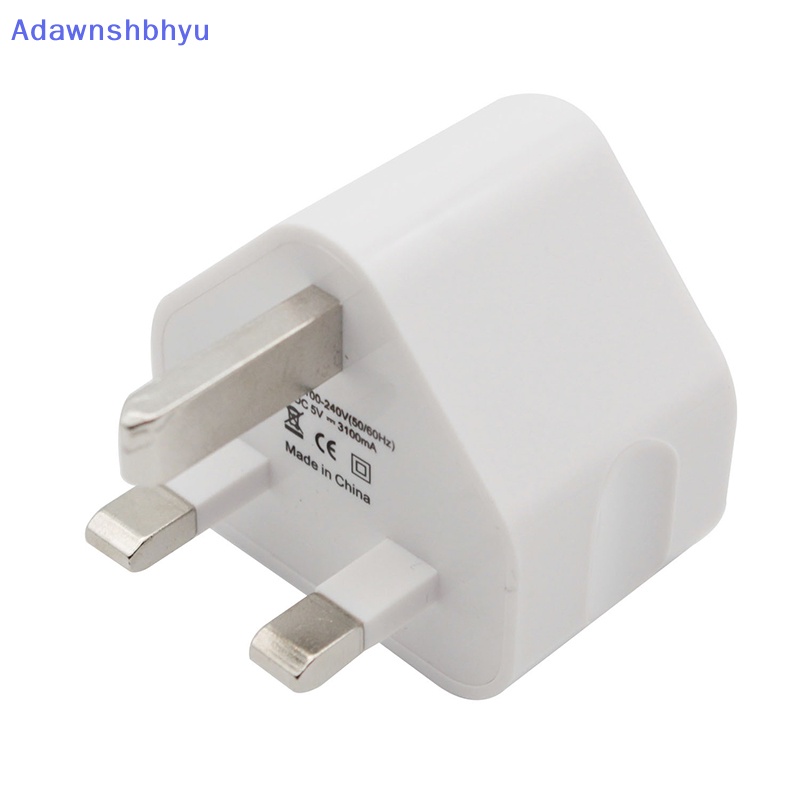 Adhyu Colokan Dinding Universal UK Power 3pin Adapter Charger Dengan1/2/3 Port USB Charging Untuk Handphone Tablet Portable Mini Charger Dinding ID