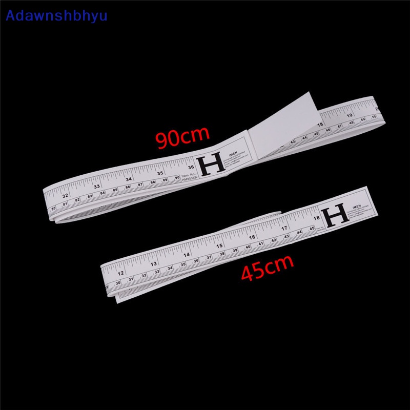 Adhyu Alat Berguna Silver Mesin Jahit Stiker Self Adhesive Rulers Metric Measure Tape ID