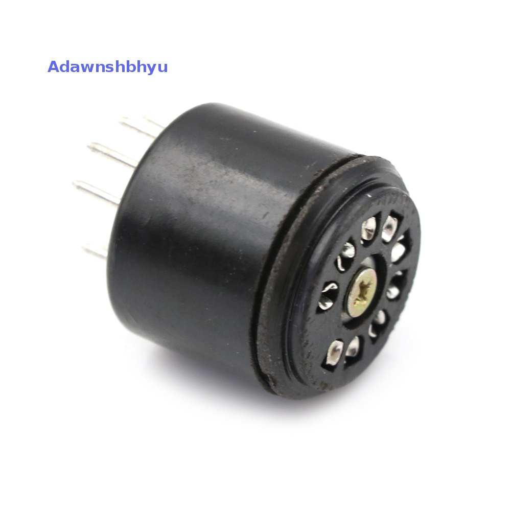 Adhyu New 9Pin Bakelite Vacuum Tube Socket Saver base Untuk 12AX7 12AU7 ECC82 ECC83 amps ID