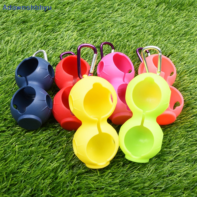 Adhyu Portable Golf Ball Pelindung Holder Cover Bola Golf Silikon Double Case Cover ID