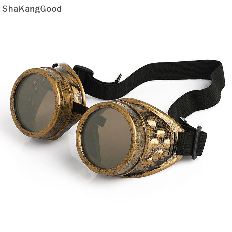 Skid Vintage Victoria Steampunk Goggles Kacamata Las Gothic Cosplaygotik Cosplay SKK