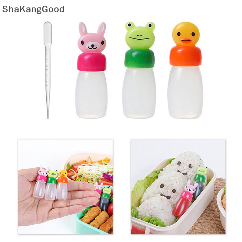 Selip1/3pcs Botol Bumbu Mini Kecap Salad Wadah Saos Sauce Bottle SKK