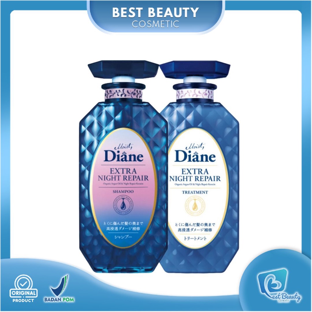 ★ BB ★ Moist Diane Extra Night Repair Shampoo 450ml | Extra Night Repair Treatment ( Conditioner ) 450ml
