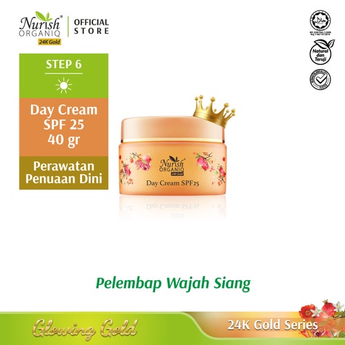 Clinelle Nurish Organic 24k Gold Moisturizing Day Cream spf25  40gr