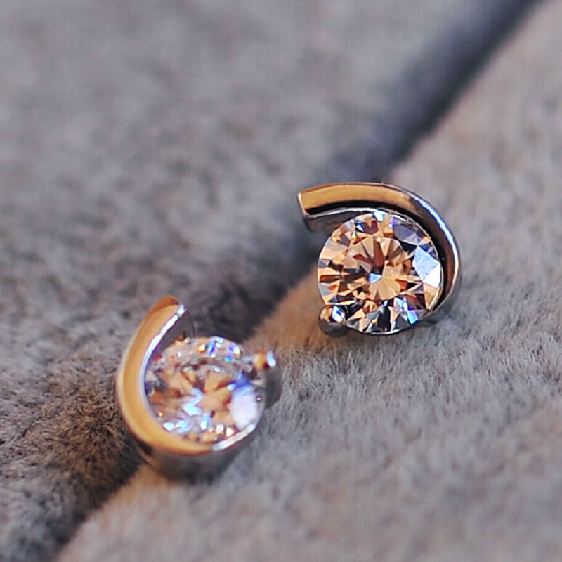 Goldkingdom Aksesoris Perhiasan Fashion Ready Stock Moon Bay Anting, Anting, Anting, Hadiah Untuk Pacar