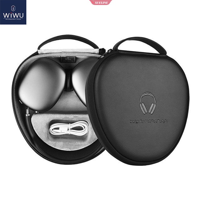 Wiwu Tahan Air Smart Case Untuk Airpods Max Dengan Daya Tetap Membawa Tas Untuk Airpods Max Model Tidur Headphone Case Pelindung [ZXL]