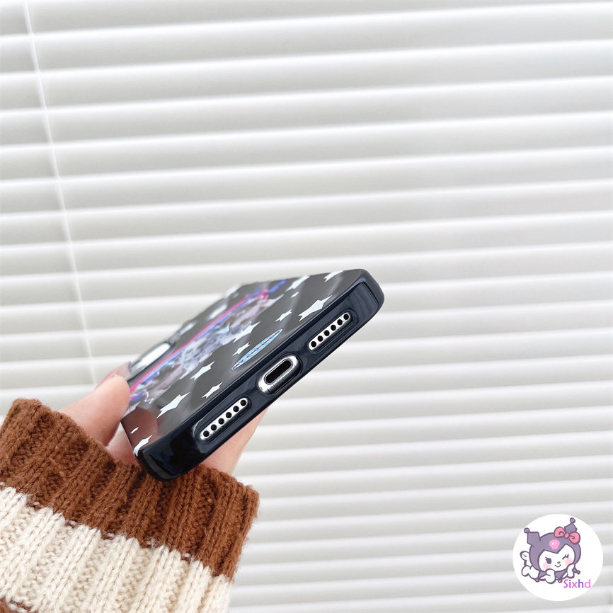 IPHONE Kompatibel Untuk Iphone14 13 12 11 Pro Max SE 2020 X Xr Xs Max8 7 6Plus Hitam Cinta Fashion Anjing Silikon Ponsel Case Lembut Anti Jatuh Pelindung TPU Cover XJJJJ