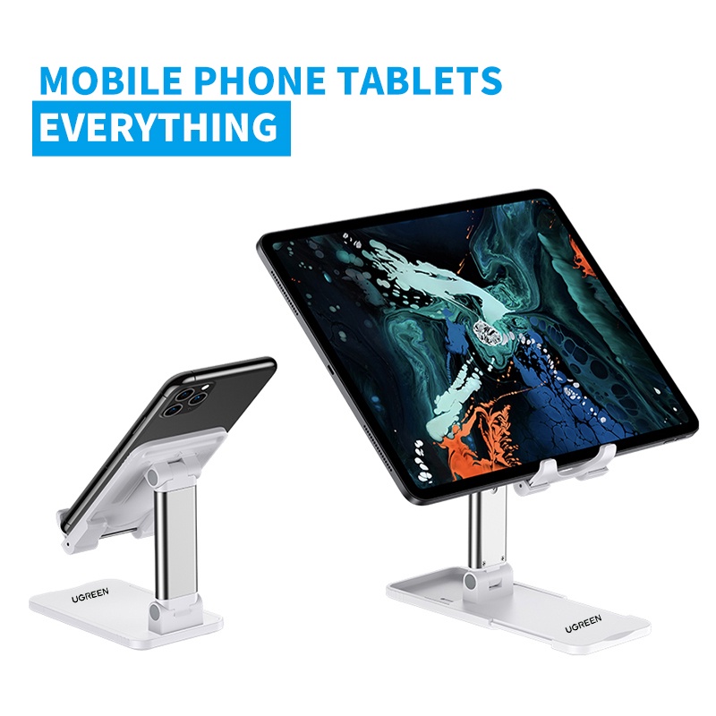 Ugreen Desktop Phone Stand Telescopic Foldable Tablet Adjustable Stand Dudukan Ponsel Paduan Aluminium