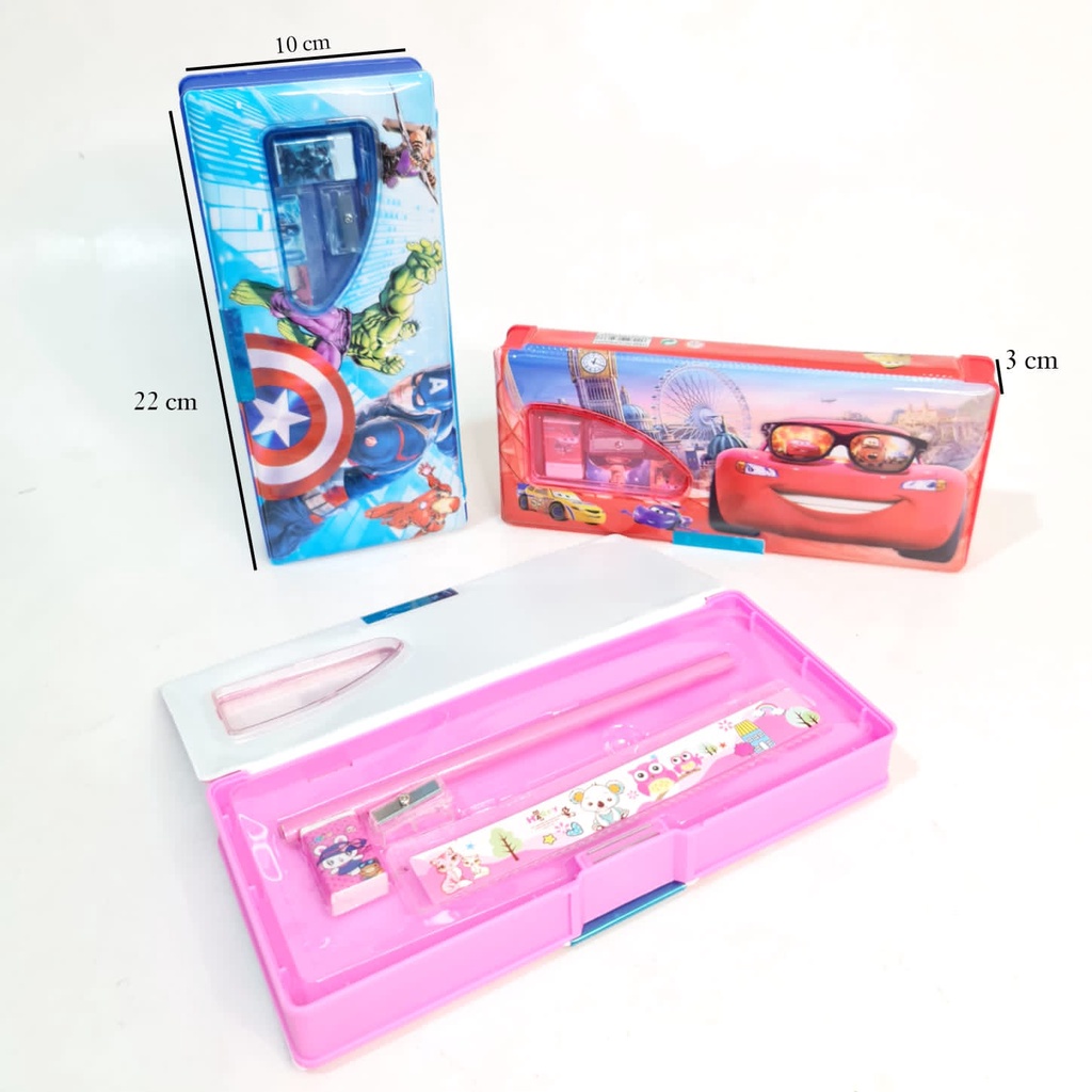 

HenJO SOS Kotak Pensil Magnet Set 10x22 Tipe C/Pencil Case/Tempat Pensil/Tepak