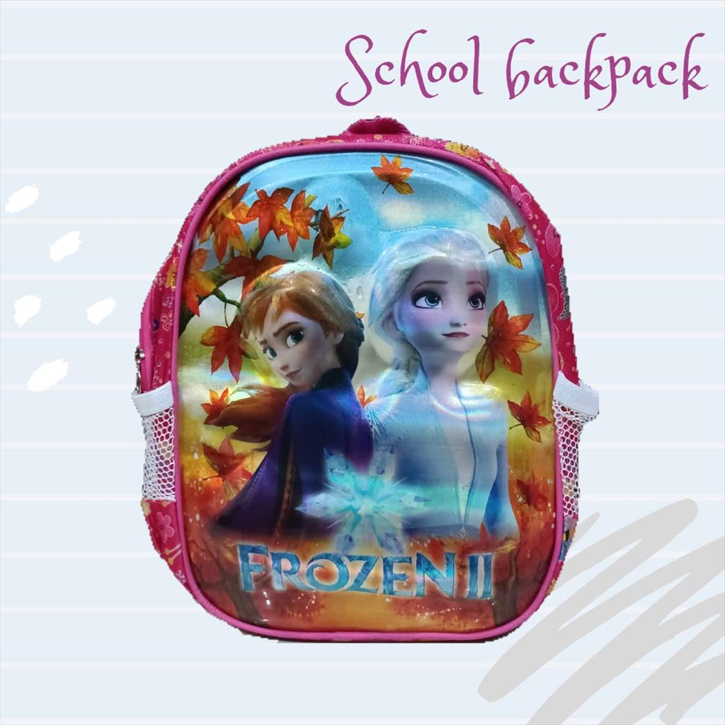 LS 568 - Tas Ransel Embos Led Backpack Sekolah Anak PAUD Motif Kartun Lucu Superhero Mini Size