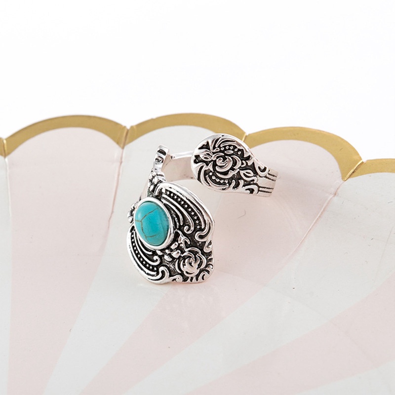 Aksesoris Perhiasan Cincin Pirus Bohemian Fashion