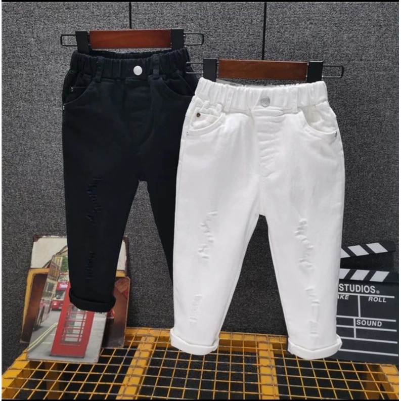 Celana Ripped Anak Umur 1-12 Tahun / Celana Jeans Sobek Anak Laki laki / Celana Fashion Anak / Celan