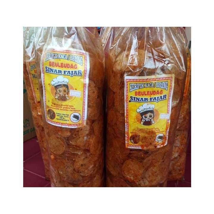 

KERIPIK KACA PEDAS CEMILAN KRIPCA KRIPIK BELING PEDES DAUN JERUK 1.5 KG ORIGINAL