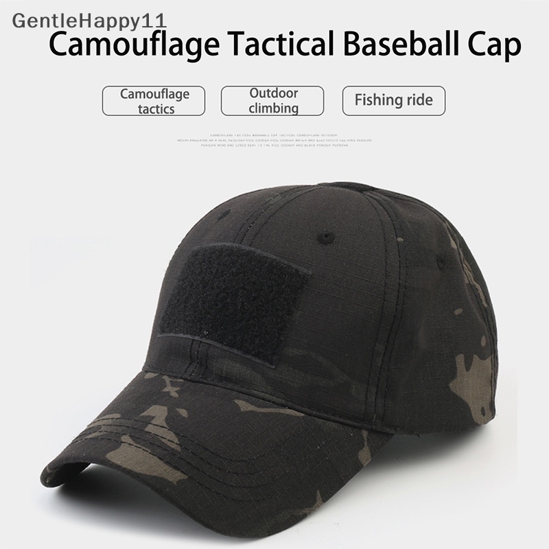 Gentlehappy Topi Baseball Kamuflase Tactical outdoor Soldier Combat Paintball Adjustable Hat id