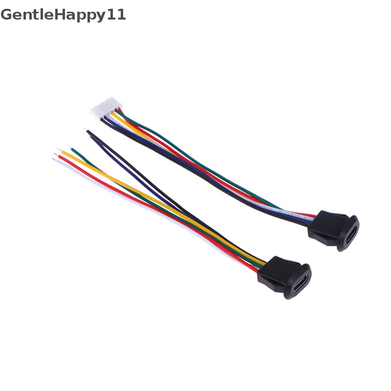 Gentlehappy Konektor USB Tipe Tekan 6pin Tipe-C Anti Air Dengan PH 2.0 Female Socket id