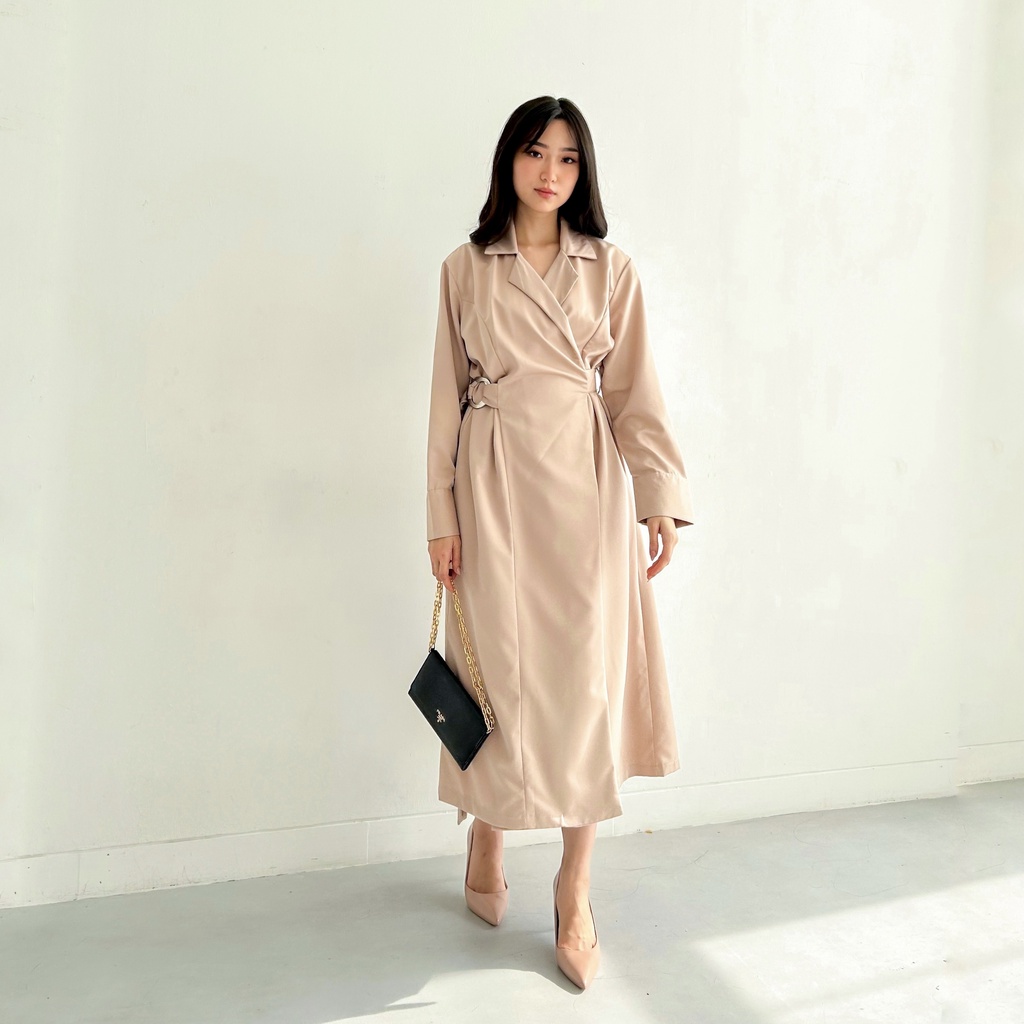 Beige Studio - Ariana Dress / Dress Lengan Panjang Wanita