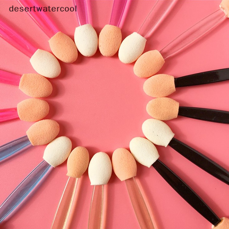 Deid 10pics Double Ended Disposable Eye Shadow Sponge Aplikators Make Up Brush Martijn