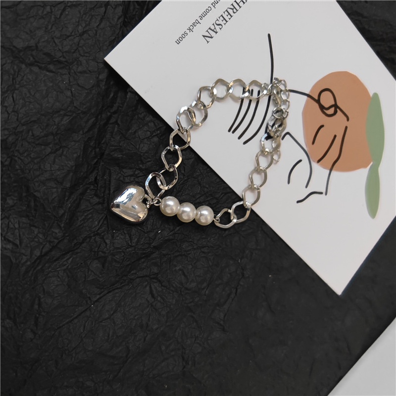 Hip Hop Trendy Kepribadian ins Gelang Perempuan Gaya Keren Desain Niche Versi Korea Tangan Sederhana