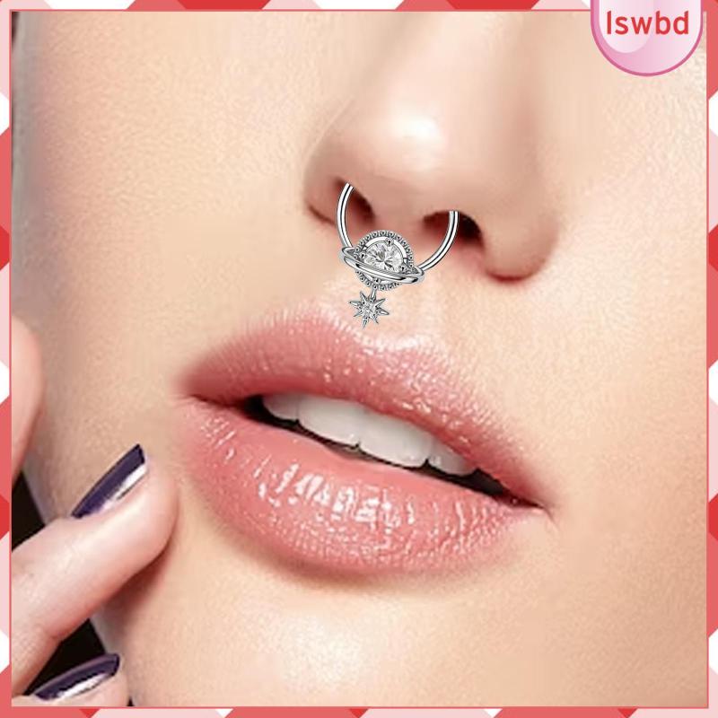 [lswbd] Cincin Hidung, Sekrup Hidung, Nostril, Berengsel, Berbentuk Bintang,, Cincin Bibir, Nose Stud Stainless Steel Nose rings Wanita Cewek Pria