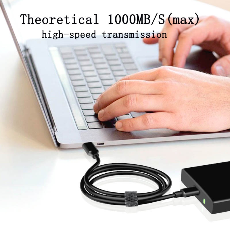 Usb3.2 Gen2 10Gbps Tipe C Kabel USB A Ke Type-C 3.2 Transfer Data USB C SSD Hard Disk Cable PD 60W 3A Quick Charge Kabel Charge