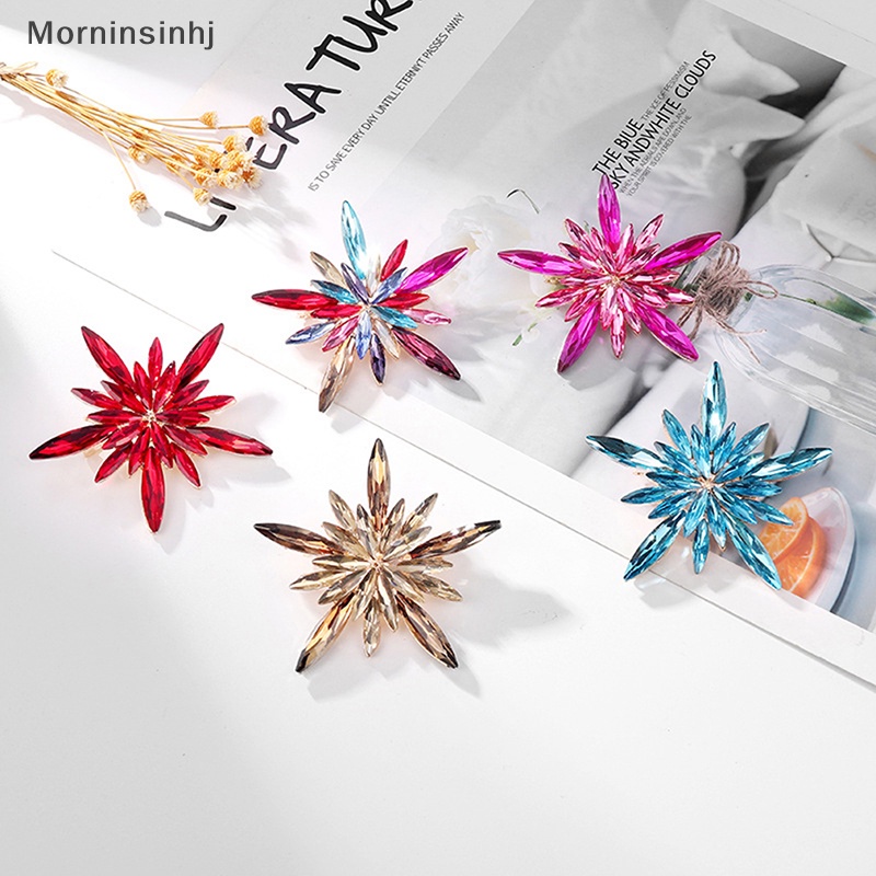 Mornin Fashion Bros Snowflake Bintang Kristal Warna-Warni Untuk Aksesoris Perhiasan Pesta Pakaian Wanita id