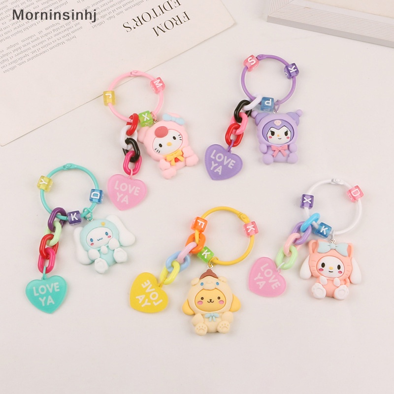 Mornin Hello Kittys Sanrio Gantungan Kunci Kawaii Anime My Melody Cinnamoroll Kartun Siswa Tas Boneka Liontin Aksesori Dekorasi Mainan Anak Perempuan id