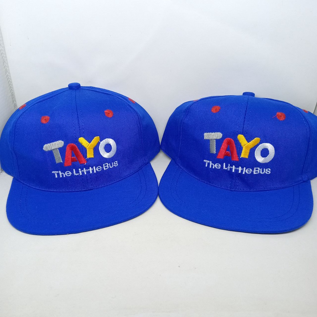 Topi Snapback Tayo The Little Bus | Topi Snapback Anak Motif Tayo