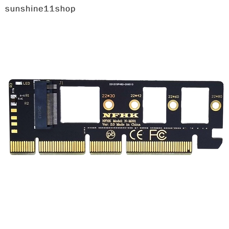 Sho NGFF M Kunci M.2 NVME AHCI SSD Ke PCI-E PCI Express 16x x4 Adapter Riser Card Converter Untuk XP941 SM951 PM951 A110 SSD N