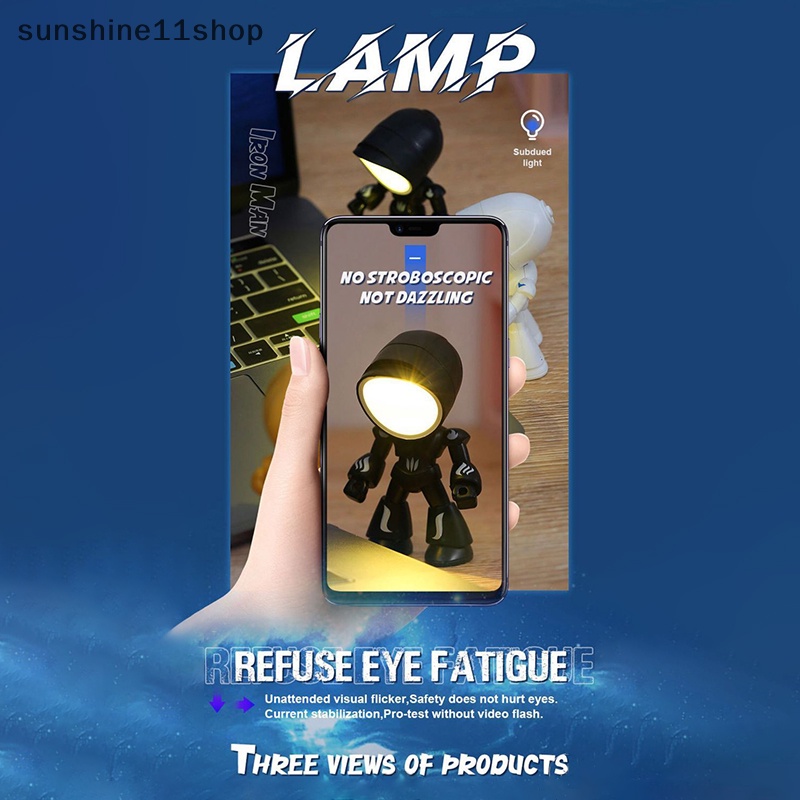 Sho Lampu Tidur Mini Untuk Anak, Lampu Samping Tempat Tidur LED, Lampu Baca Kecil, Night Light N