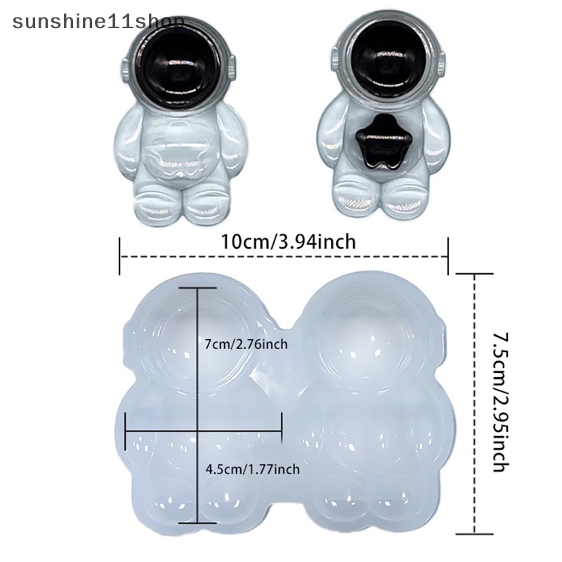 Sho Astronot Ornamen Kerajinan Cetakan Silikon Kulkas Stiker Cetakan Epoxy Casg Gantungan Kunci Bros Cetakan Untuk Kerajinan Tangan Diy N