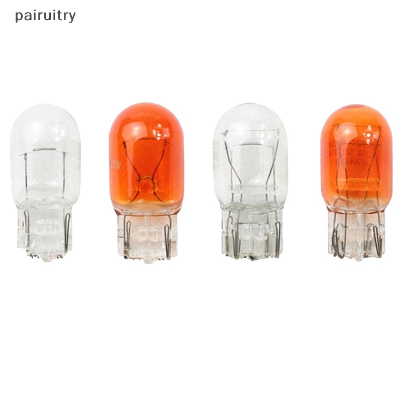 Prt 10pcs T20 W21/5W Lampu Sinyal Haen Bulb Clear Orange Siang PRT