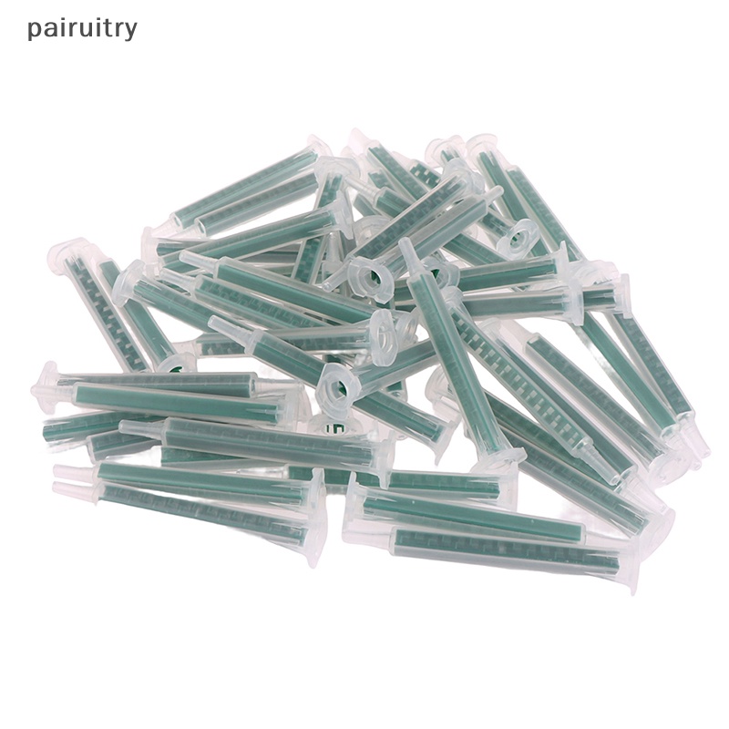 Prt 50pcs Mixer Statis Epoxy AB Lem Mixing Nozzle 83mm Mixing Tube Untuk PFM6-16 PRT