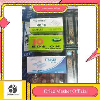 (GROSIR) isi stapler / staples 1 lusin (isi 10box x 1000) TERMURAH