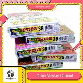 BUKU TULIS  VISION 38 LEMBAR 1 LUSIN ( 10 BUKU), BUKU GARIS, BUKU TERMURAH, ORIGINAL BARU/ BUKU VISION 38 LEMBAR / VISION 38 HALAMAN