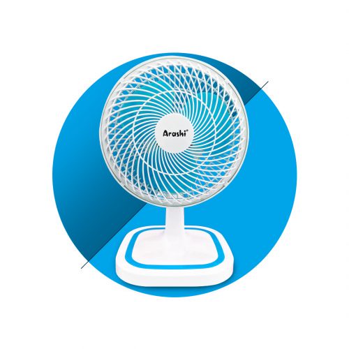 ARASHI DESK FAN / KIPAS ANGIN MEJA AR 138 GENERAL (8 INCH) GARANSI RESMI