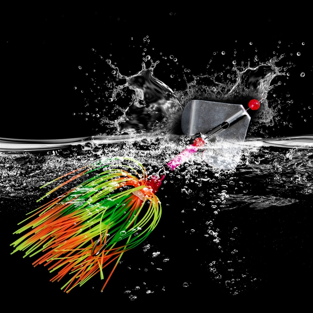 Mancing Spinnerbait Lure Bass Mancing Buzzbait Multicolor Bass Trout Salmon Metal Spinner Umpan Renang Jigs