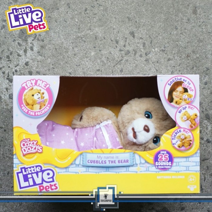 Little Live Pets Cozy Dozy Cubbles The Bear Interactive Dog Furreal