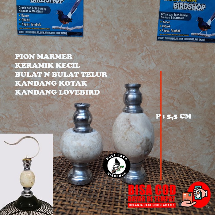 PION MARMER AKSESORIS SANGKAR KOTAK BURUNG KECIL KANDANG BURUNG BULAT KACER PLECI KENARI LOVEBIRD