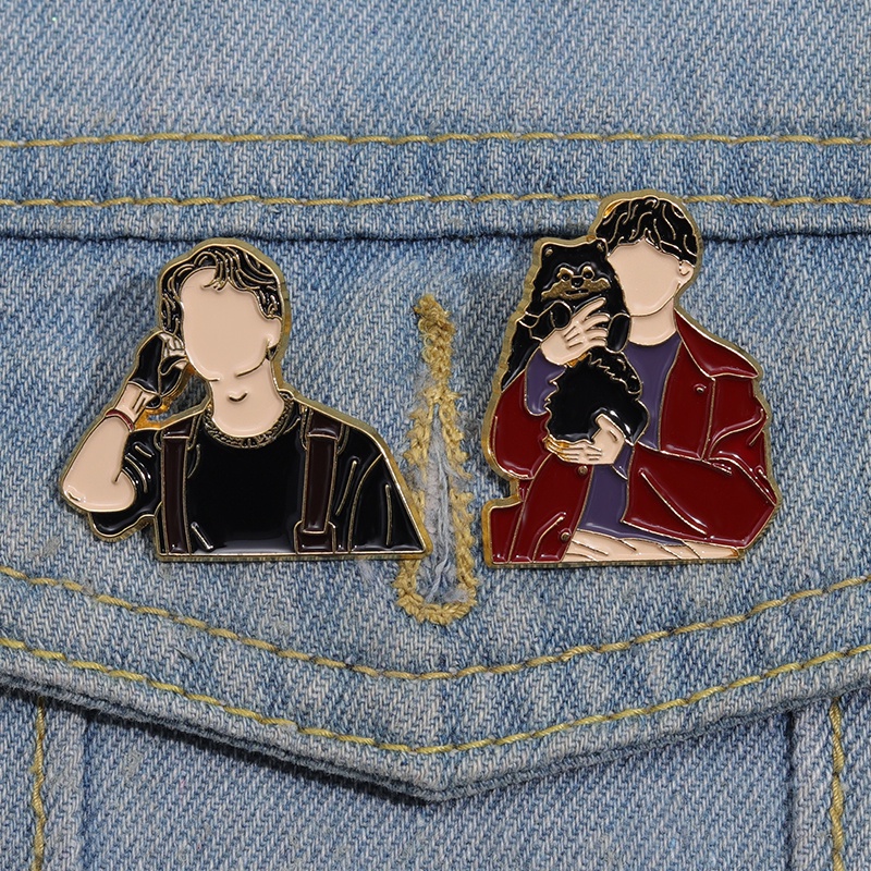 Kpop Band Cowok Enamel Pin Bintang Souvenir Fans Mendukung Koleksi Bros Kerah Lencana Keren Perhiasan Hadiah Untuk Teman