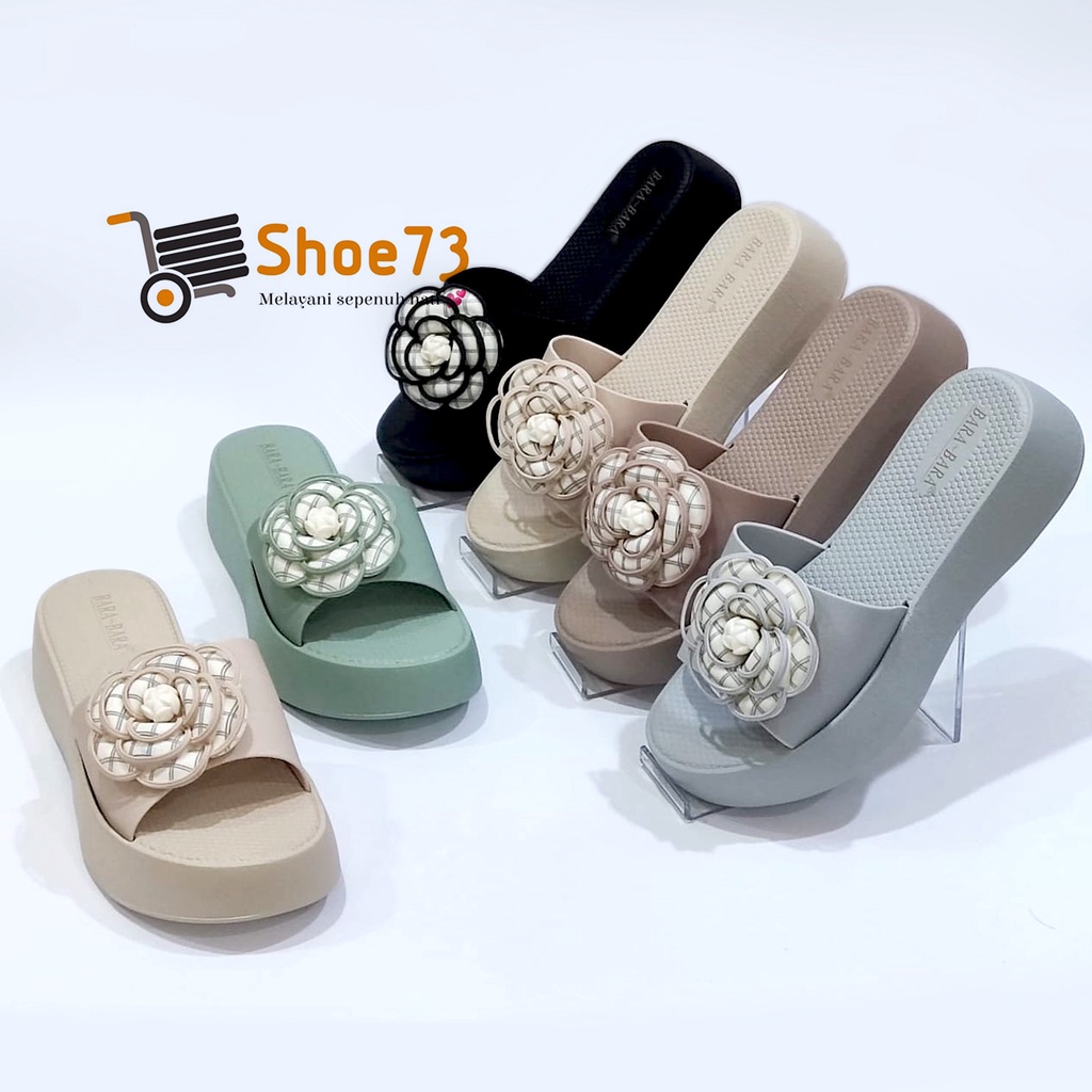 BARA BARA JSL 2203 B-15 SIZE 36-40 ORIGINAL l Sandal Selop silang jelly wanita l Sendal kokop cewek impor