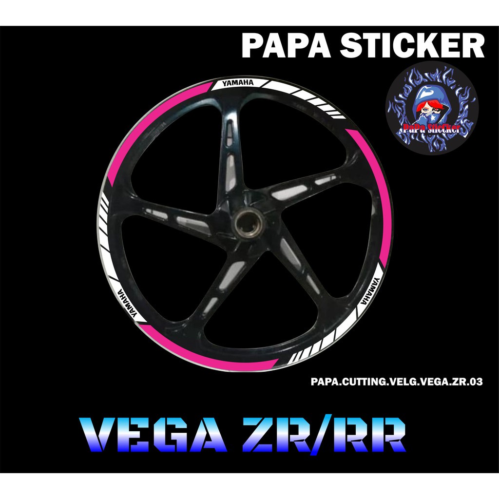 STIKER VELG VEGA ZR CUTTING STICKER VELG CUTTING VARIASI YAMAHA VEGA ZR LIS BAN/VELG 03