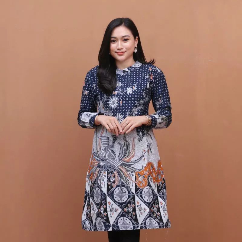 Maura Couple - Sania Ruffle Batik Couple Ori Ndoro Jowi Garansi Termurah Shopee Blous  batik Couple Set pakaian Couple   kemeja batik pria Atasan Batik wanita  premium High Quality Baju Batik Couple sarimbit batik seragam batik kerja kantor tunik batik bn