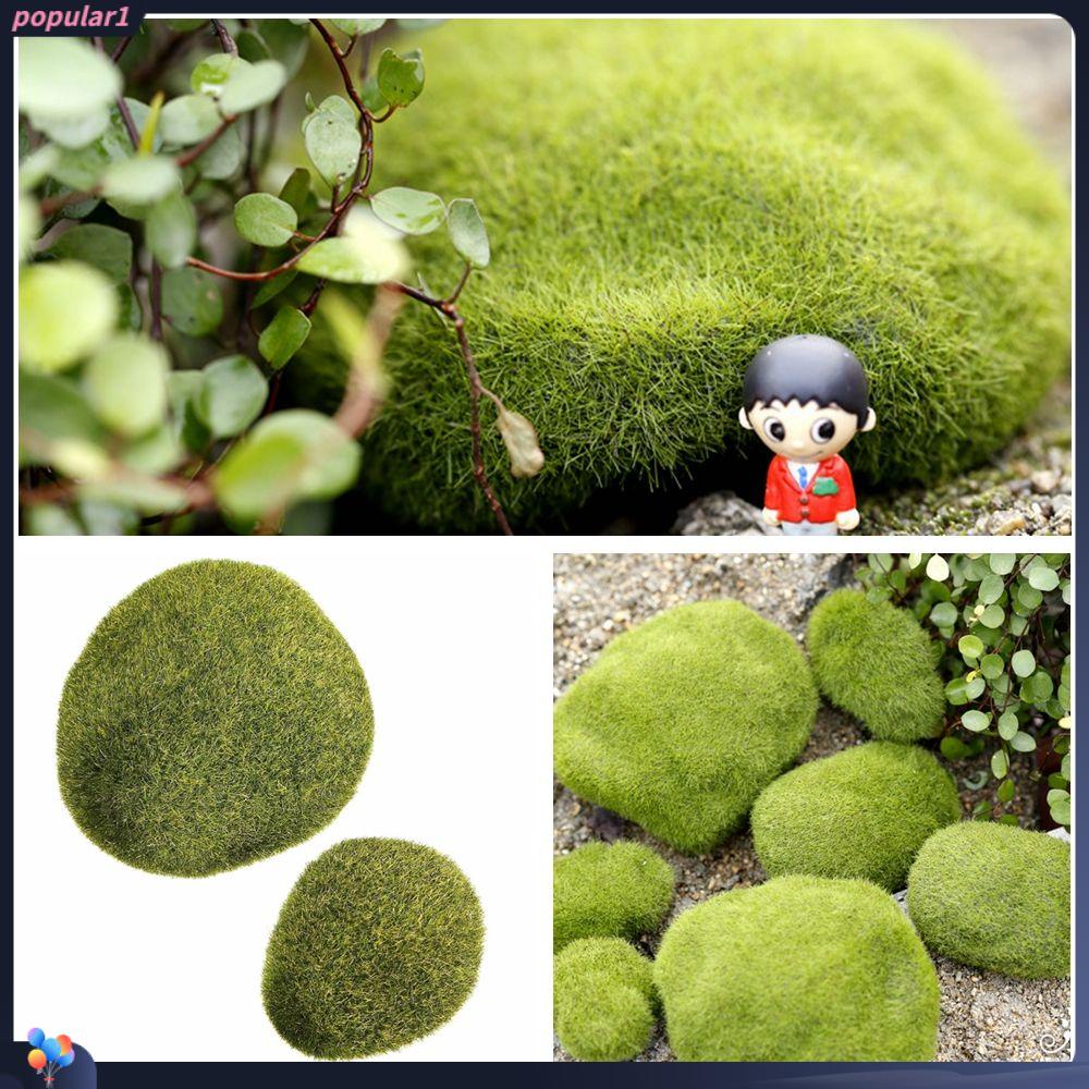 Populer Batu Berlumut Aksesoris Rumput Ornamen Bonsai Simulasi Lumut