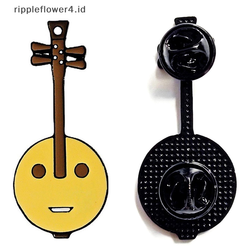 {rippleflower4.id} Fashion Wanita Pin Lucu Menyenangkan Pribadi Siswa Tas Anak Aksesoris Biola Bros Pin Perhiasan Aksesoris Bros~