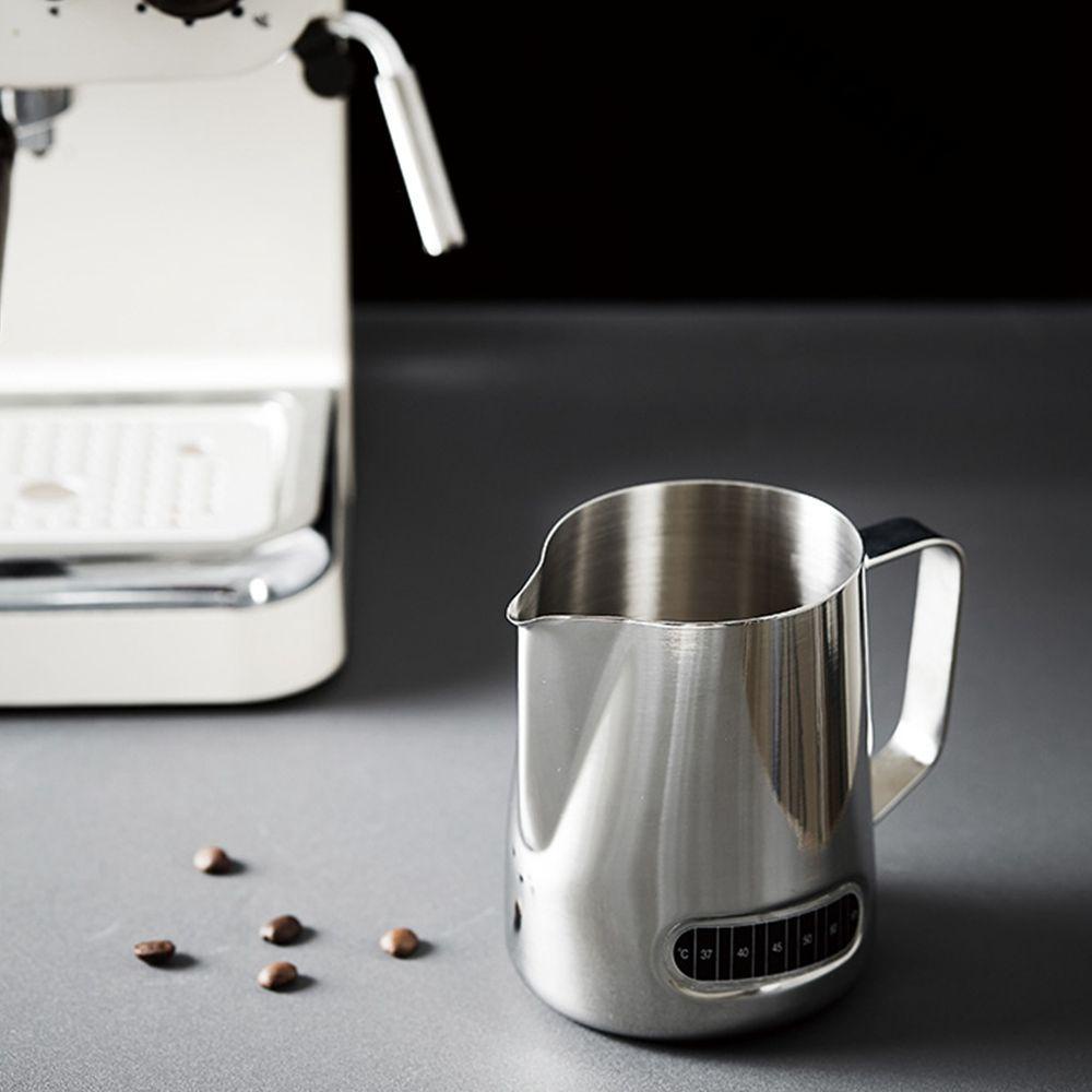 [Elegan] Coffee Latte Pitcher Stainless Steel 600ml Cangkir Kopi Aksesoris Dapur Latte Pitcher Pembuih Susu Pitcher