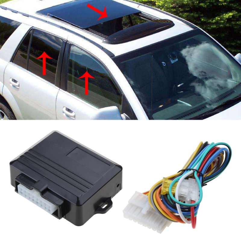 Sun 12V Car Power Window Roll Up Closer Car Alarm Systems Untuk 4pintu Mobil Auto Close