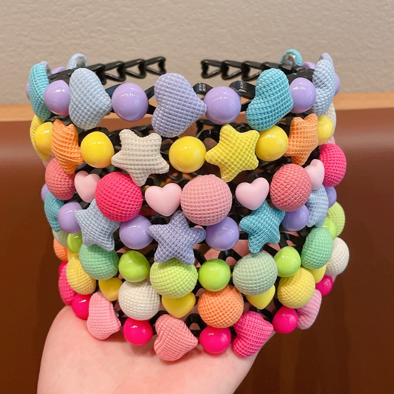 Bando Cinta Warna Permen Anak-Anak Baru Anak-Anak Manis Non-slip Rusak Rambut Band Aksesoris Rambut Gadis