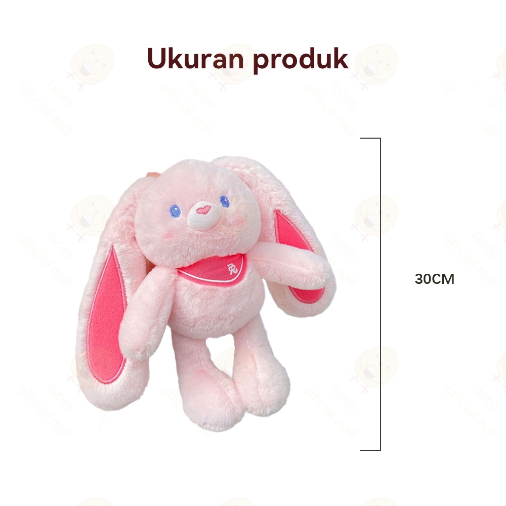 Lacoo Mainan boneka kelinci telinga panjang lucu Boneka rabbit doll bunny 30cm